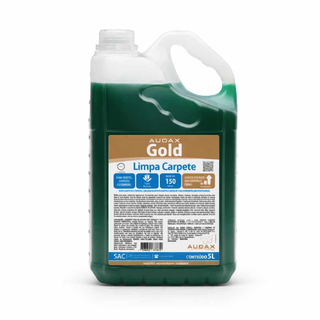 Limpa Estofados e Carpetes Audax Gold 5L Alta Performance Concentrado