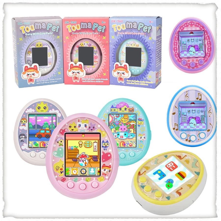 Tamapet Pets Eletrônicos Brinquedos Nostalgic pet Em Um Cyber Virtual Interativo Brinquedo Digital HD Colorido Tela E-Gi
