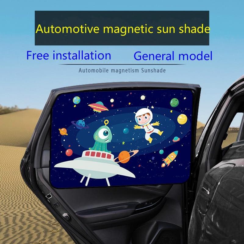 Car Toldo Cortinas Magnéticas Janela Do Carro De Isolamento Térmico Cortinas Laterais Shades Somberamento Pano