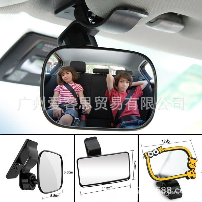 Novo produto no mercado: espelho retrovisor 3R para carro, espelho para bebê, espelho interno de carro com encaixe, espe