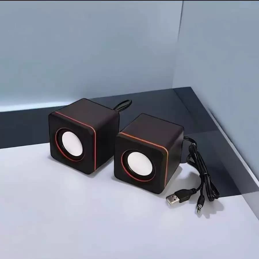 Mini alto-falantes de computador subwoofer com fio notebook desktop alto-falantes de mesa