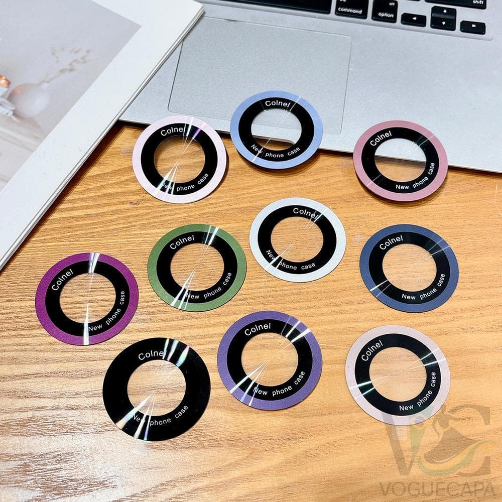 Anel Adesivo Magnetico Para iPhone Celular Sem Fio Placa De Metal Simples e Estiloso