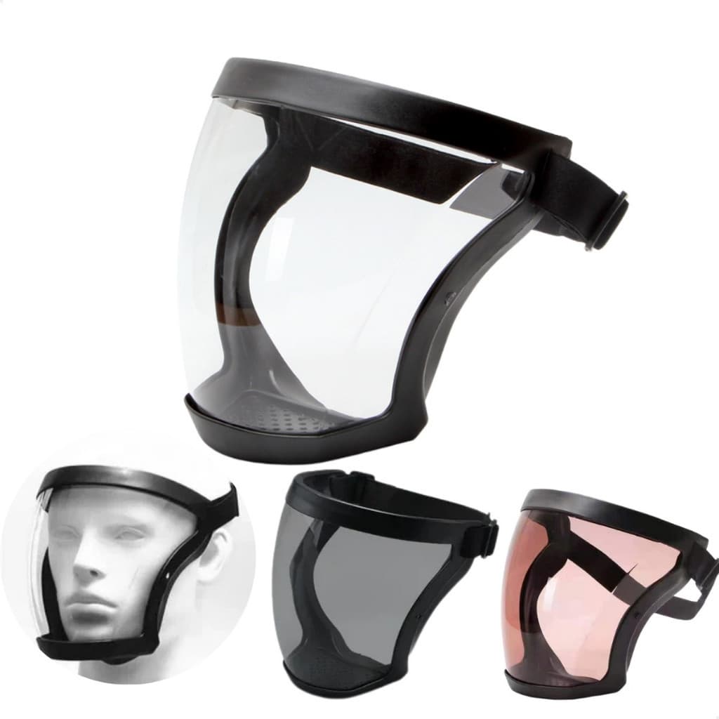 Máscara de Proteção Facial Completa Transparente HD, Antifog, Antirrespingos, Óculos de Proteção para Solda