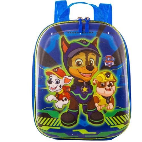 Mochila Infantil Patrulha Canina Chase Pequena Azul Resistente Leve Divertida Escolar