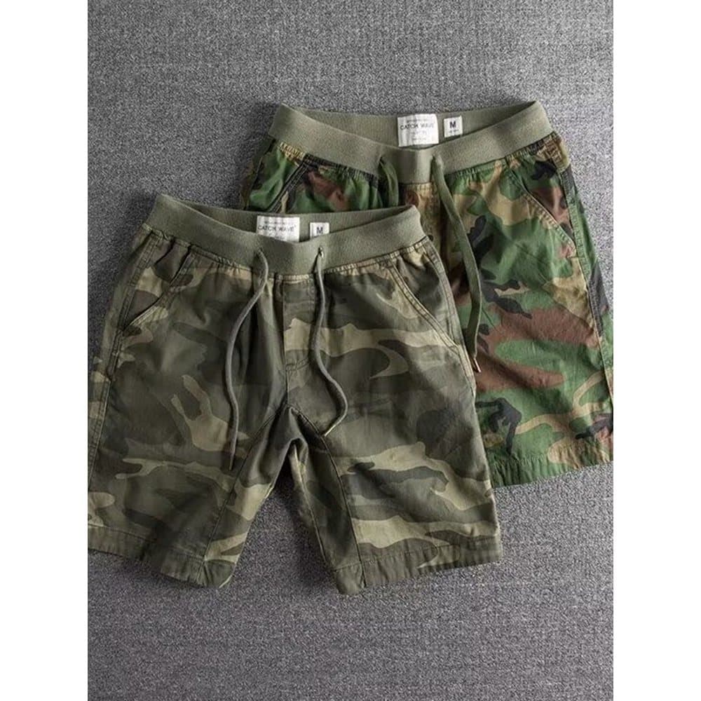 Roupa de trabalho puro algodão resistente ao desgaste macacão resistente à sujeira Shorts masculino verão solto Casual r