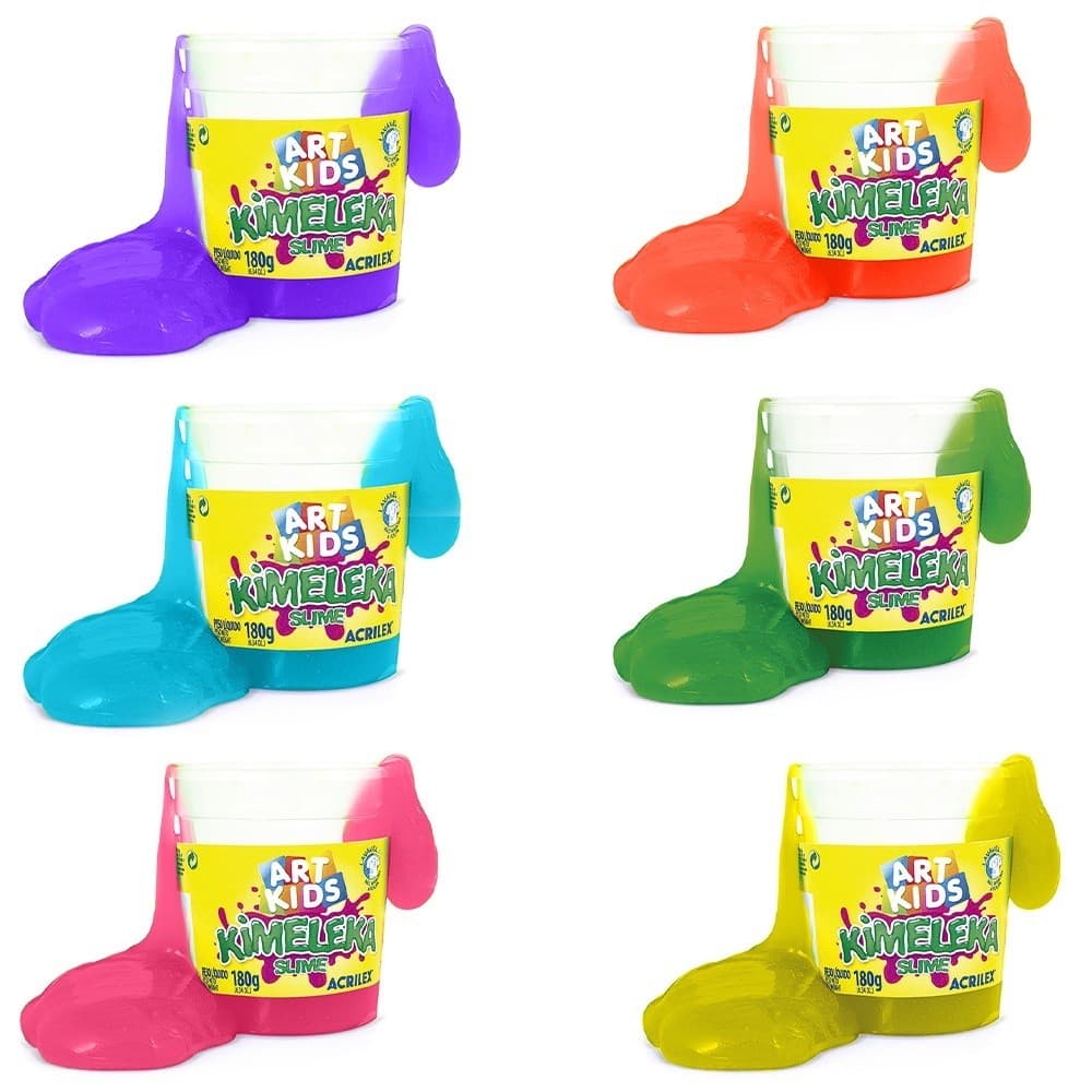 Slime Kimeleka Diversão Colorida Acrilex