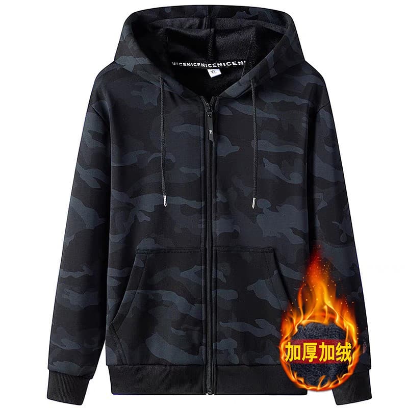 Jaqueta camuflada de lã masculina outono inverno macacão Tops jaquetas casuais canteiro de obras roupa de trabalho @-
