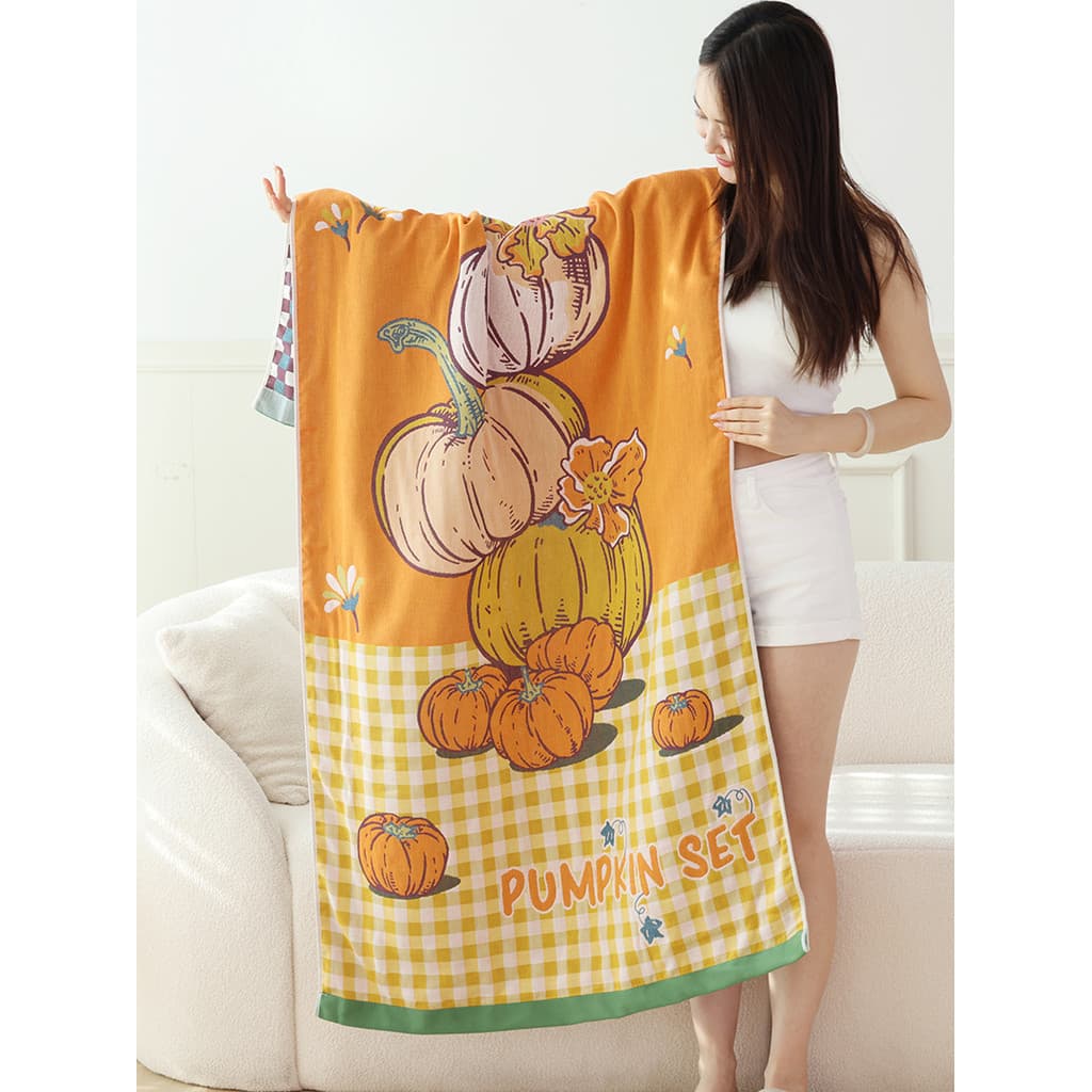 Toalha de banho de algodão puro gaze de quatro camadas feminino Plus Size adulto doméstico masculino banho grande envolt