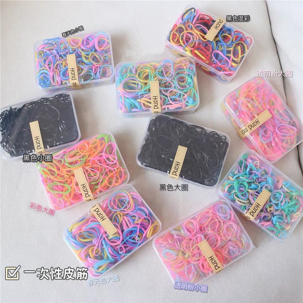 Faixa de borracha descartável grossa crianças bebê faixa de cabelo meninas bebê tamanho pequeno bandana acessórios para