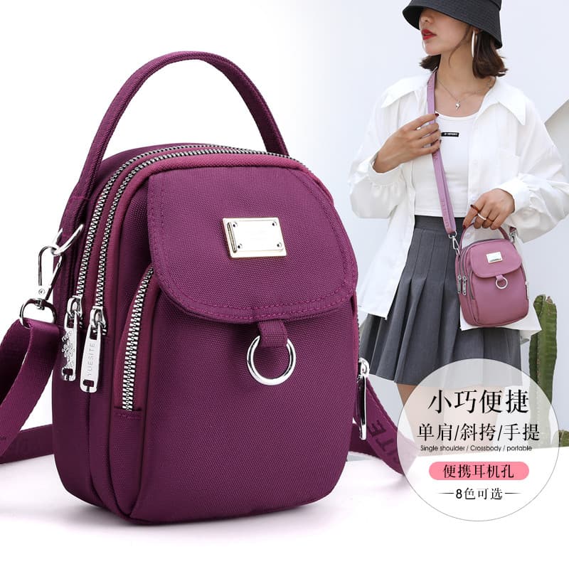 Pano de náilon bolsa feminina 2023 novo estilo saco do mensageiro feminino versão coreana bolsa de ombro leve saco de mo