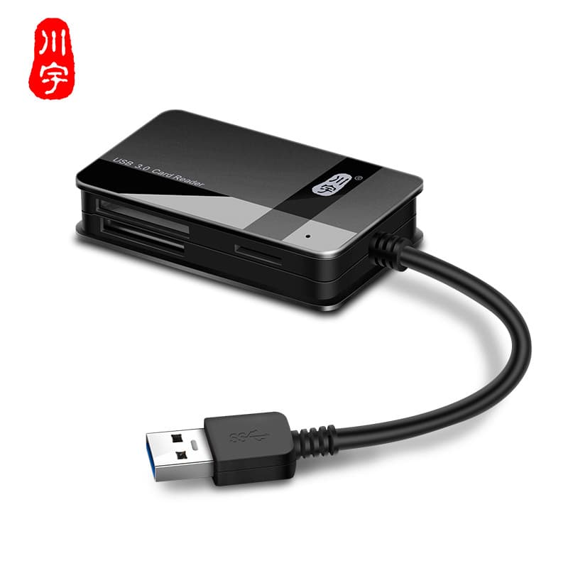 Chuanyu leitor de cartão usb3.0 tudo-em-um sd de alta velocidade multifuncional tf câmera CF cartão leitor de cartão de
