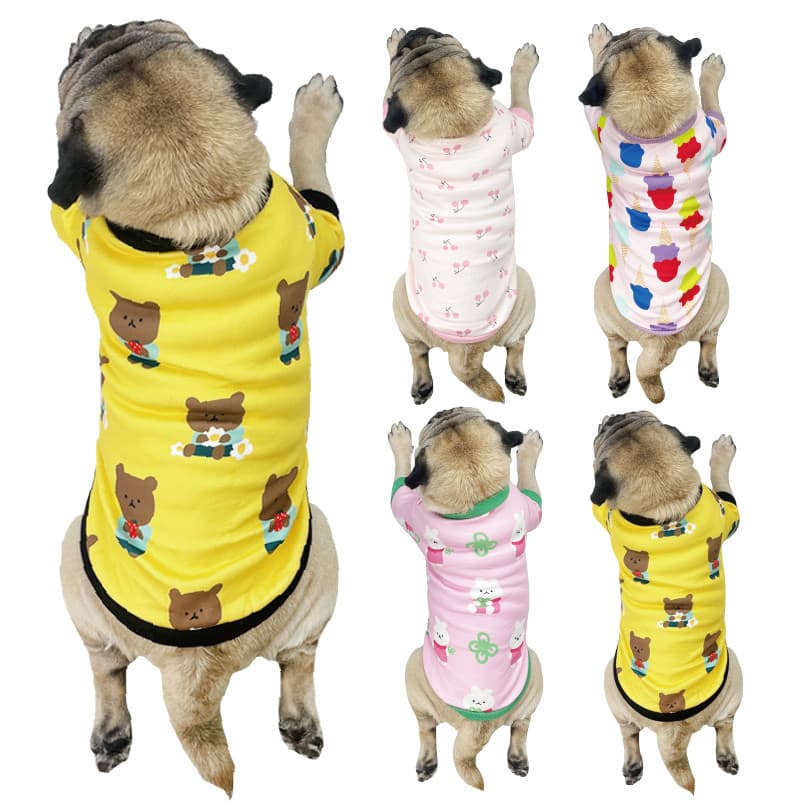 Cão pequeno de tamanho médio cão outono inverno moletom urso roupas de lã Teddy Bulldog francês roupas de cachorro gordo