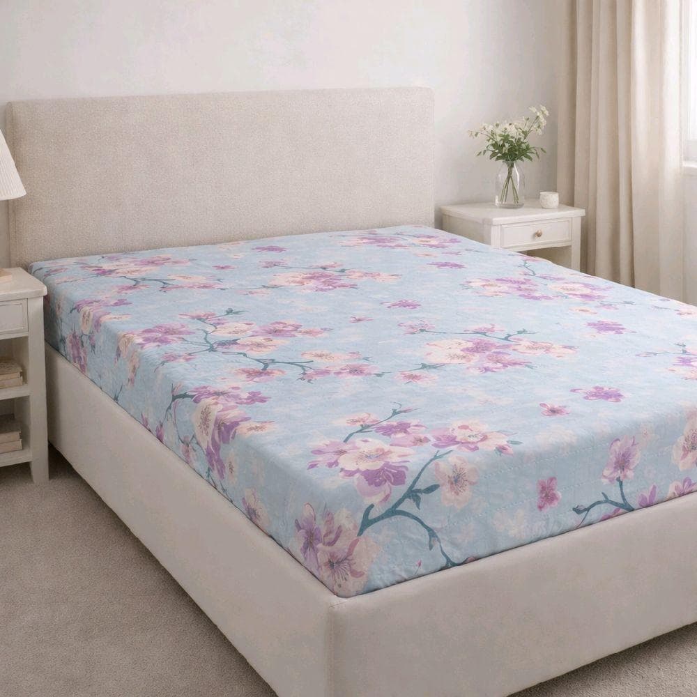 Kit Completo de 5 Lençóis Elásticos para Cama Casal ou Queen com Estampas Sortidas.