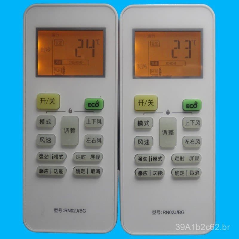 Compatível com o controle remoto do ar condicionado Midea RN02J/BG, também compatível com RN02M/BG, RN02S/BG, RN02HA com