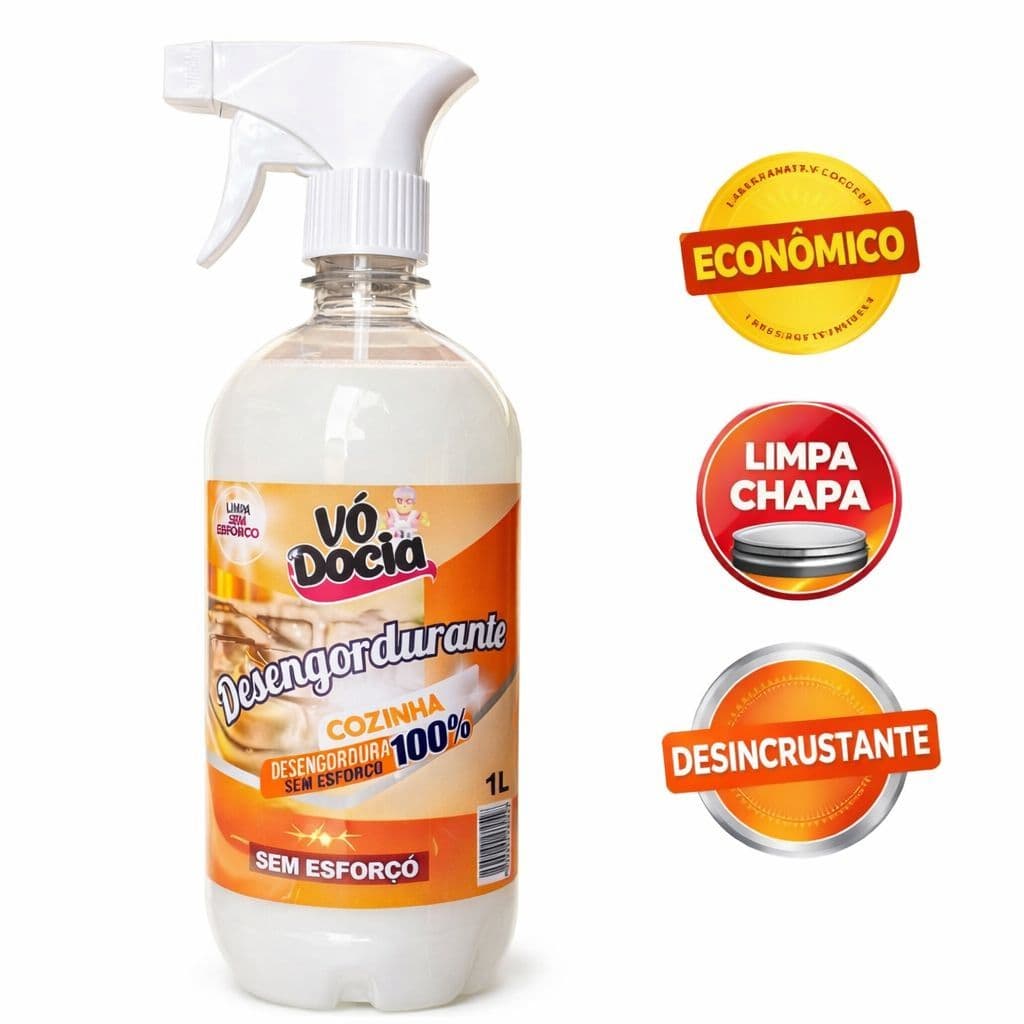 Limpador Chapas Grelhas Fogões Produto Forte Cozinha 1 litro