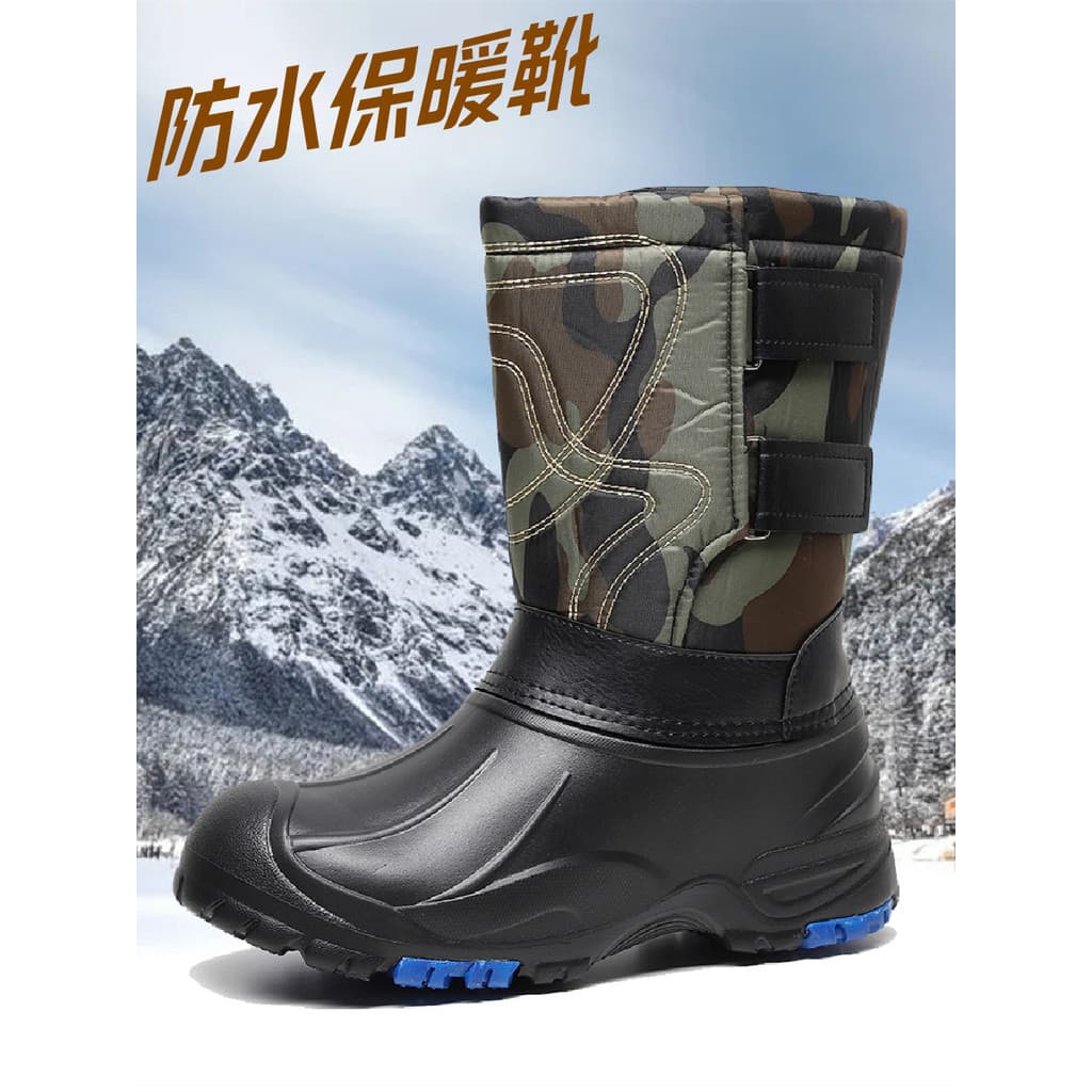 Inverno novo estilo botas de neve de tubo médio botas masculinas quentes à prova dwaterproof água antiderrapante quente