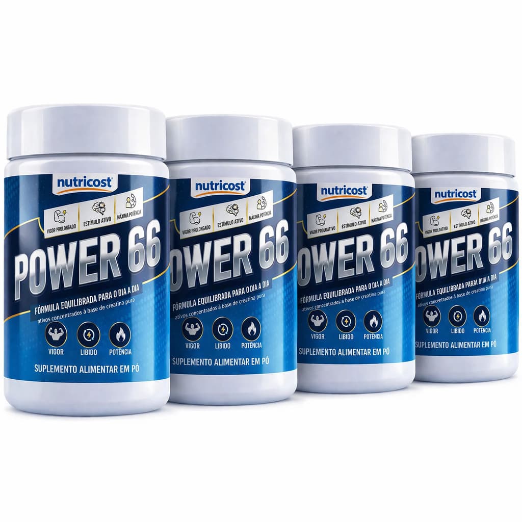 Kit 4 Power 66 Suplemento Alimentar em pó 150g