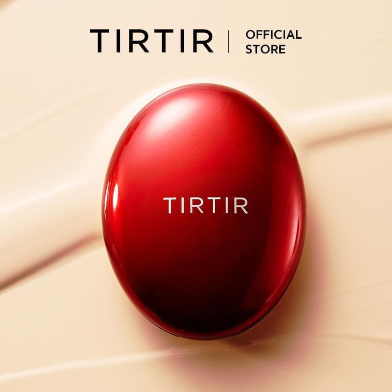 Base em Creme TIRTIR Mask Fit Red, Maquiagem Coreana, 18g, Acabamento Brilhante Acetinado, Corretivo Leve, 40 Cores que