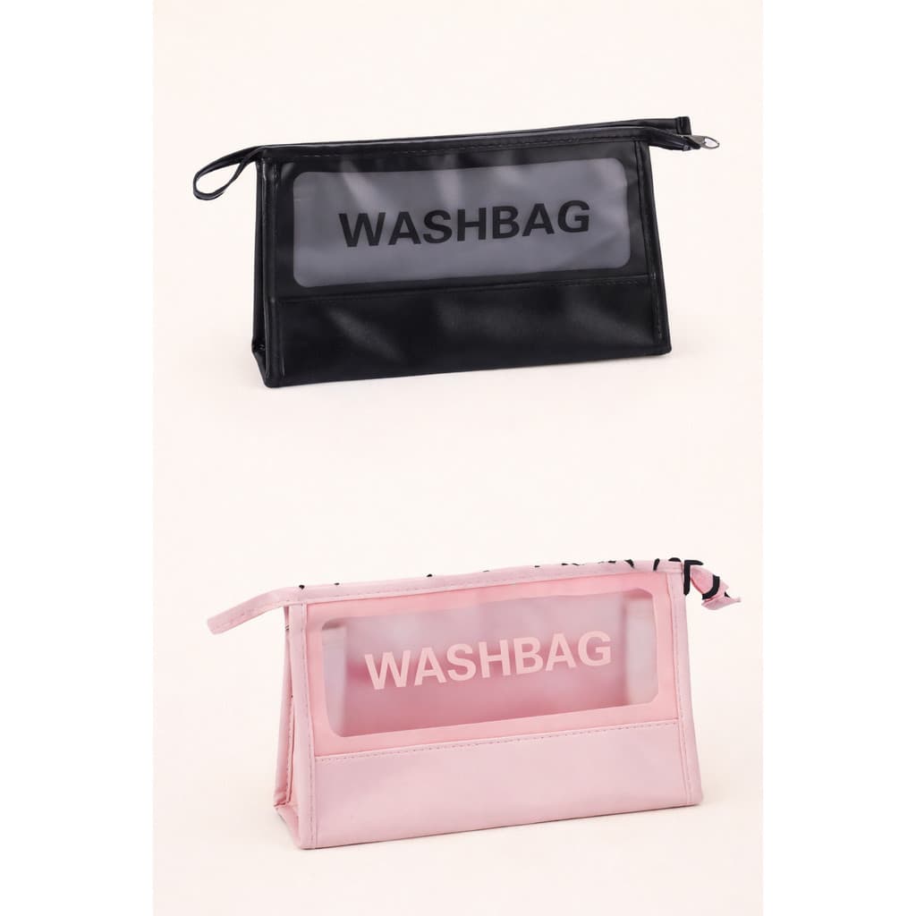 Necessaire Feminina Transparente Impermeavel Premium Mulher de Maquiagem Grande