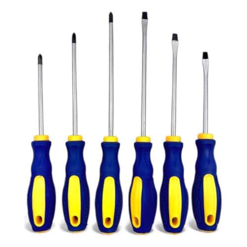 Kit Chave Fenda E Philips Ferramenta Isolada 6 Pçs Imantadas