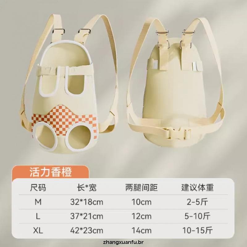 [9851 Coleção de pessoas] Mochila para passeio de cachorro, alça peitoral portátil, verão, respirável, mochila para anim