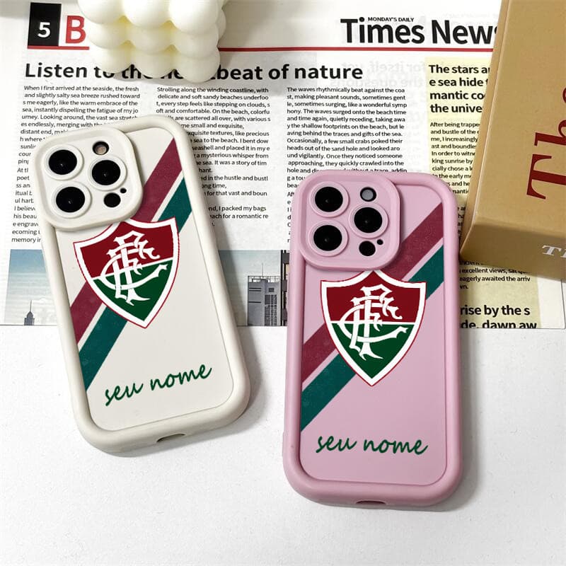 Capinha celular personalizada Clube de Futebol Fluminense para iPhone 17 16 15 14 13 12 11 pro max 15 plus 14 Pro Capa