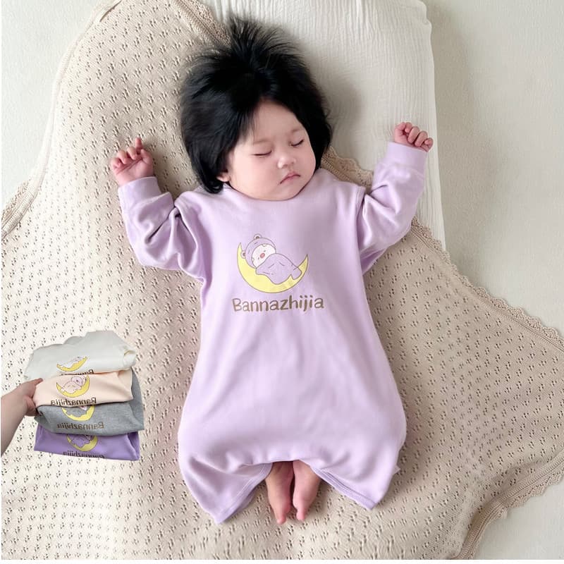 Colcha Anti-chute pijamas do bebê algodão puro desossado primavera outono macacão de manga comprida saco de dormir do be