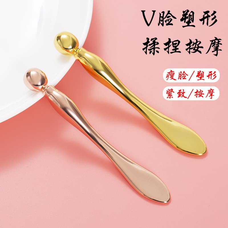 Creme para os olhos Creme facial Colher de escavação multiuso Ferramenta de aplicação Massagem para os olhos Bastão de l