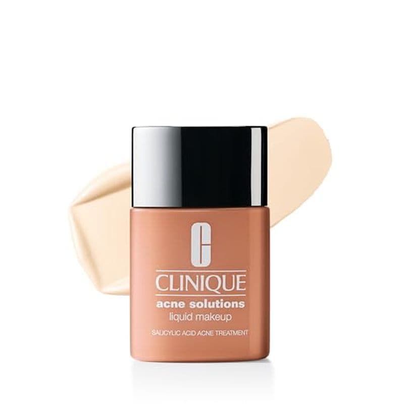 Clinique Acne Solutions Maquiagem De Base Líquida Com Ácido Salicílico Para Tipos De Pele Seca E Oleosa | Cobertura Médi