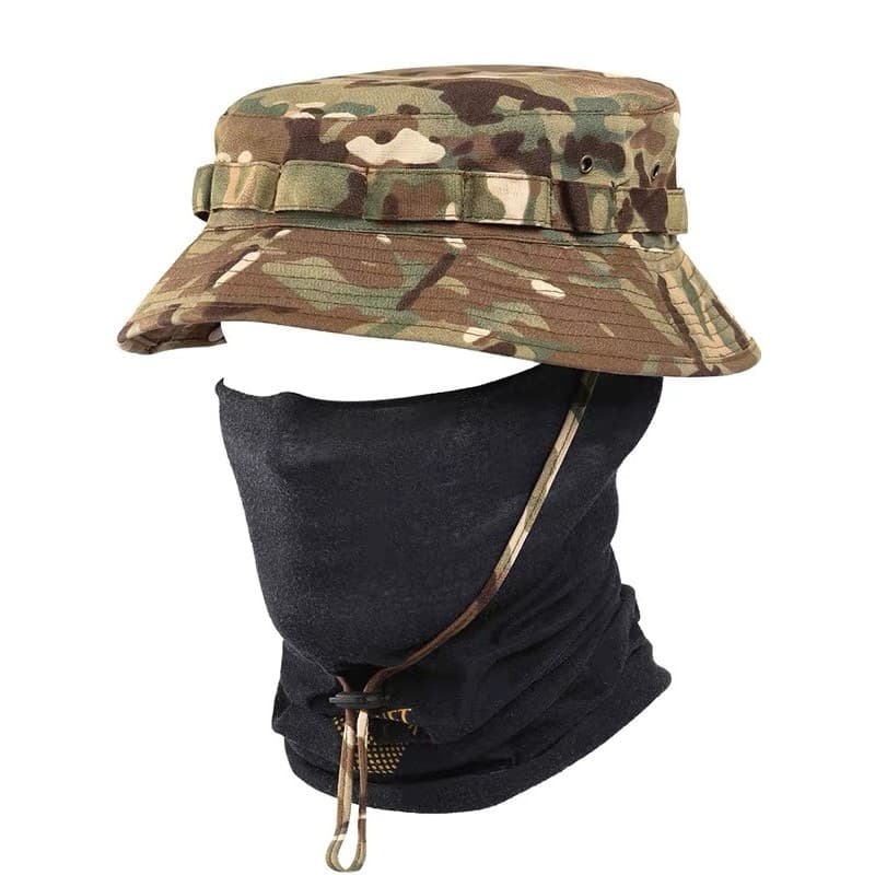 British SAS Air Service Chapéu Benny de aba curta MC Camuflagem Balde de aba estreita Chapéu Protetor solar Brea