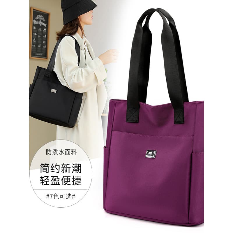 Bolsa grande feminina Oxford pano simples sacola Casual leve na moda bolsa de viagem lona moda bolsa de ombro