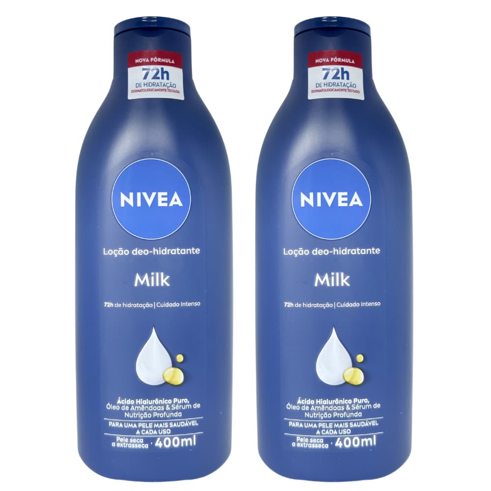 Nivea Hidratante 400ml Milk Com Óleo de Amêndoas