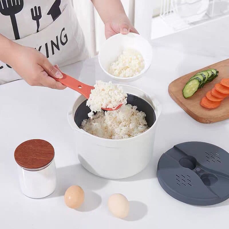 Forno de microondas Utensílios de aquecimento a vapor dedicados Tigela doméstica Pãezinhos cozidos no vapor quentes Uten