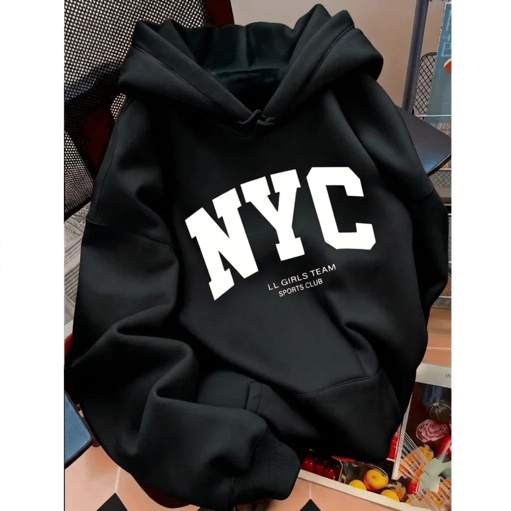 Blusa Moletom Unissex Torcida Estilo Gringo Nova Cidade Versátil Premium Y2k Urbano