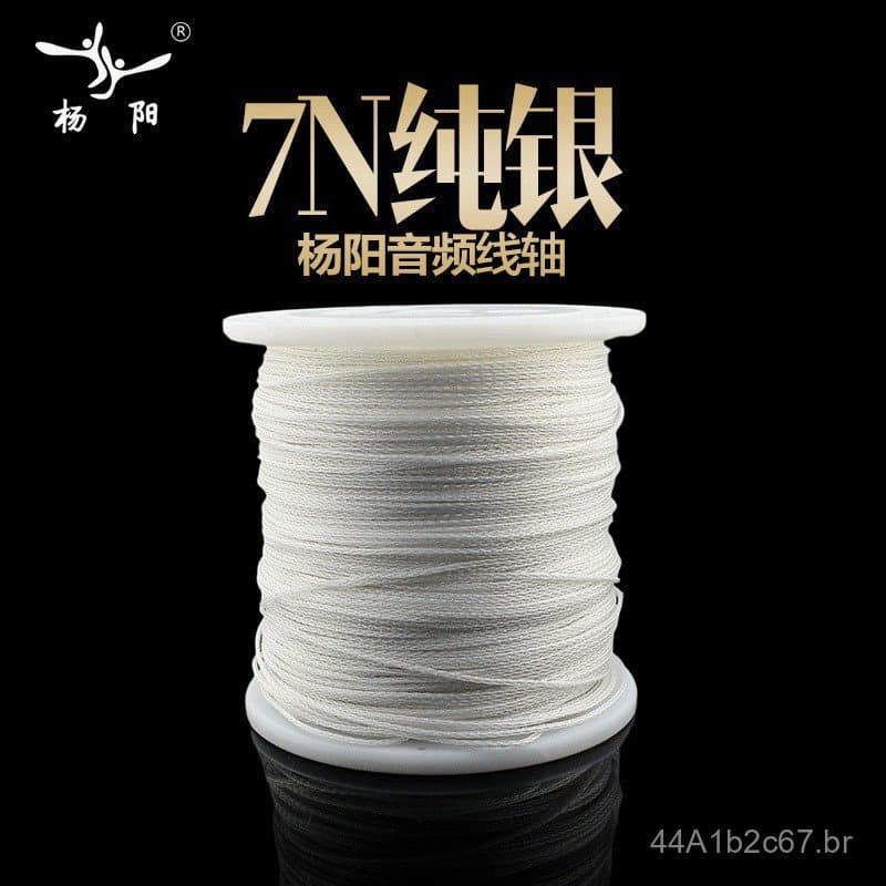 Cabo de atualização para fones de ouvido trançado de 8 fios com revestimento de teflon e prata Taiwan Yangyang, cabo de