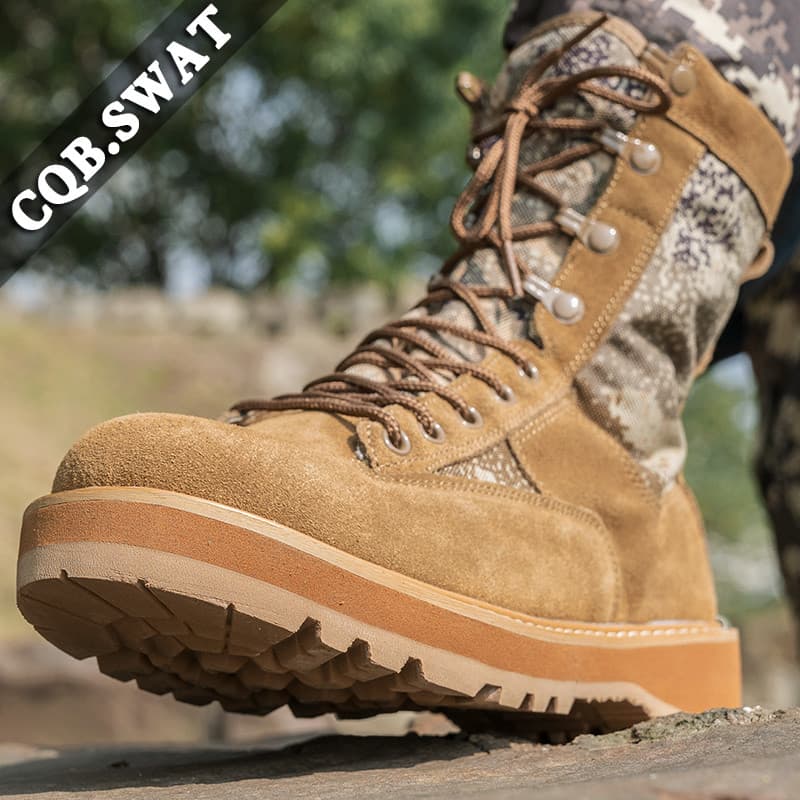 Primavera respirável de alta qualidade ao ar livre Martin botas tático combate deserto caminhadas botas moda Casual bota