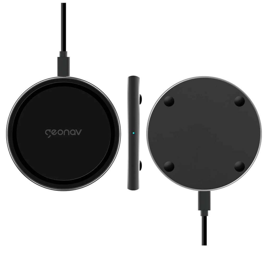 Carregador por Indução Compatível com Smartphones Padrão Qi Cinza Geonav - QI10WG
