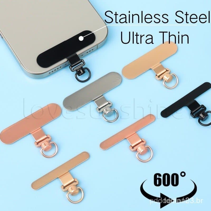 Conjunto de 1/3/5 peças de mini fixadores de celular em aço inoxidável - clipes de cabo ultrafinos - conectores de cabo