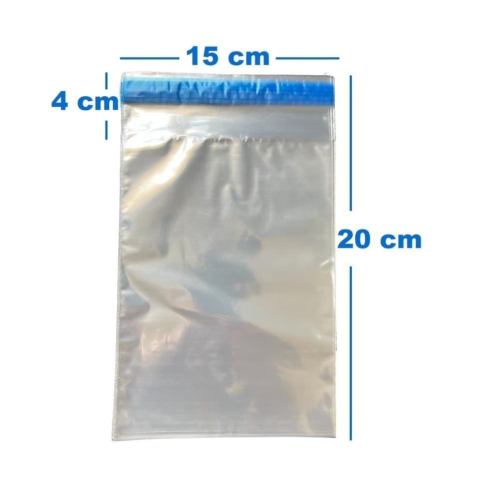 Saco Adesivado 15x20 Plastico Envelope Transparente 500 Unid