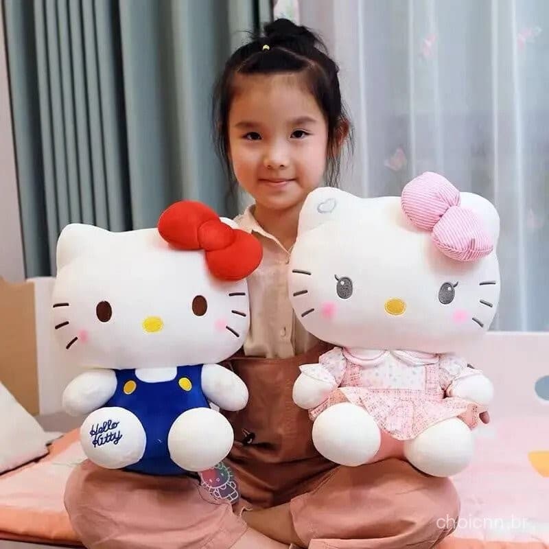 Kitty Anime Brinquedos De Pelúcia Mais Travesseiro Macio Presentes De Aniversário Para Meninas Kawaii Bonecas