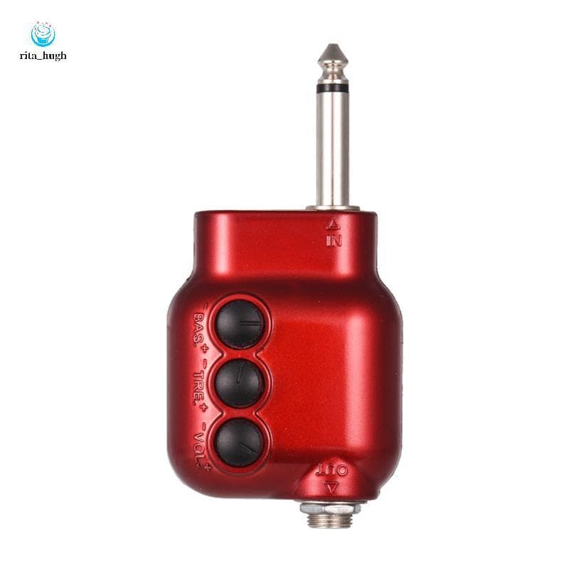 Mini Pré-Amplificador De Guitarra , Plugue De 6.35 Mm Com Controle De Volume EQ Agudo , Acessórios Para Acústica