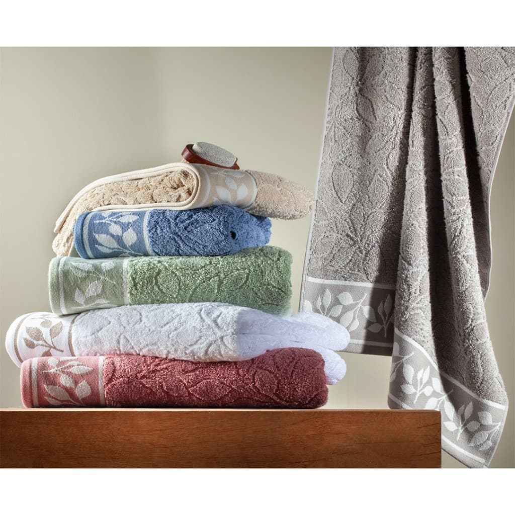 Kit Toalha de Banho Maya + Toalha de Rosto Alta Absorção Toque Macio