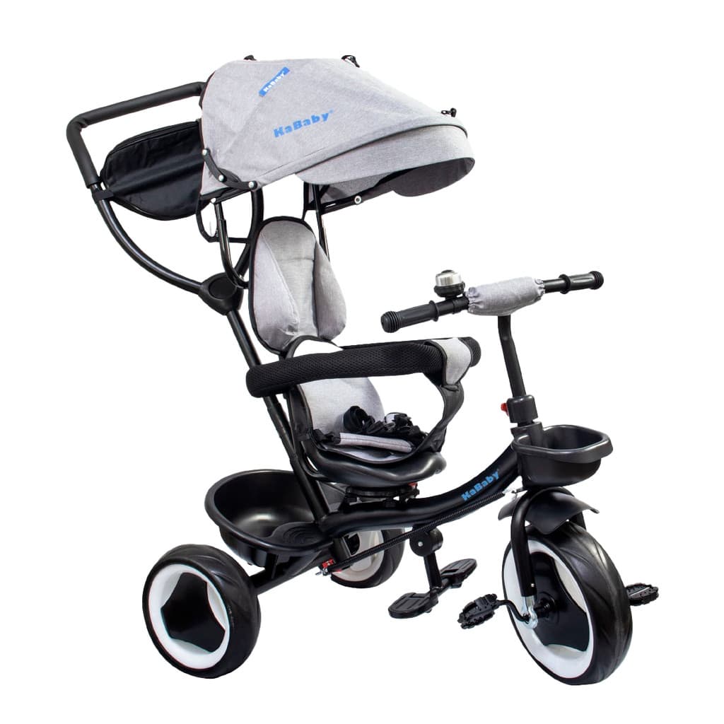 Triciclo Infantil 4 em 1 com Cestinha e Buzina - KaBaby