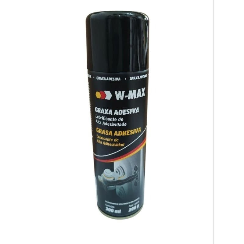 Graxa Spray Lubrificante Liquida W-MAX Corrente Trasmissao Cabos Engrenagens 300ML