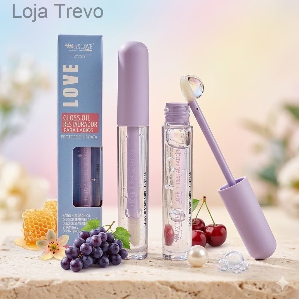 Gloss Oil Restaurador para Lábios Max Love 1715QQ3