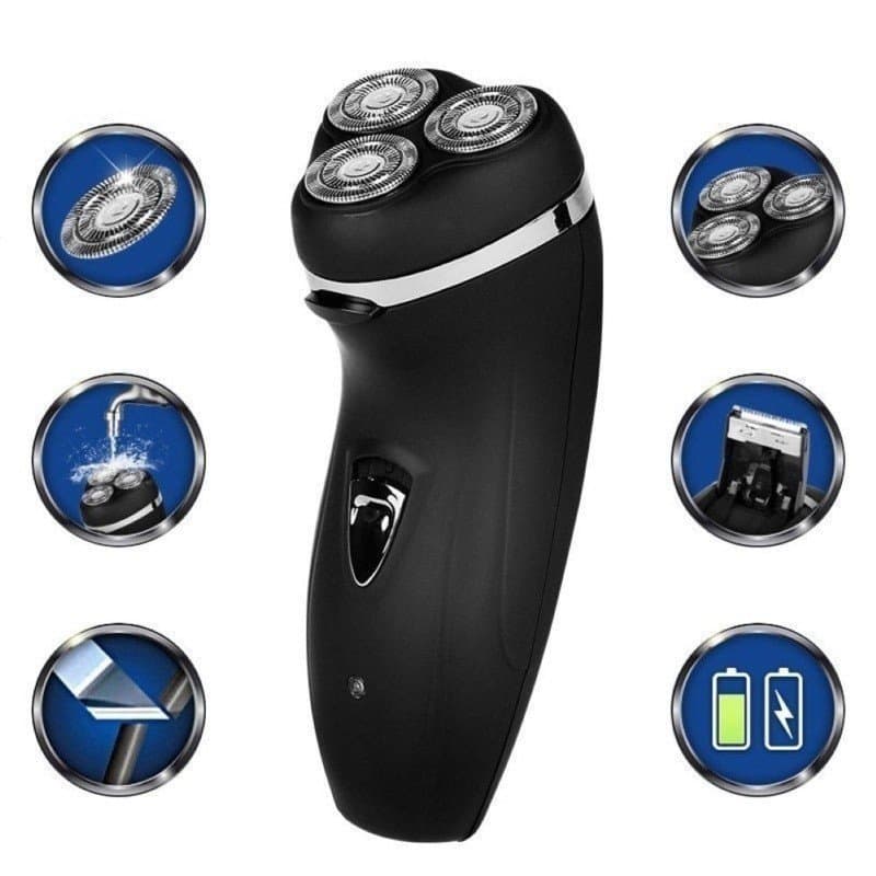 Barbeador elétrico masculino recarregável 220v 4d 3 cabeças | TDU 220V recarregável elétrico 4D 3 lâminas de barbear Tri