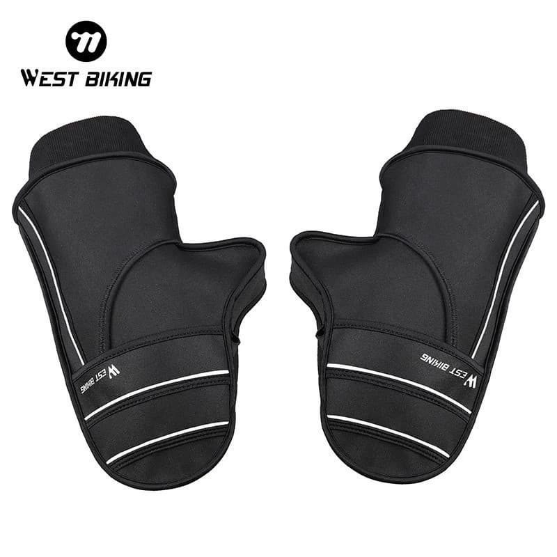 WEST BIKING Luvas de Inverno para Guidão de Bicicleta, à Prova de Vento, Luvas para Ciclismo MTB, Luvas para Bicicleta E