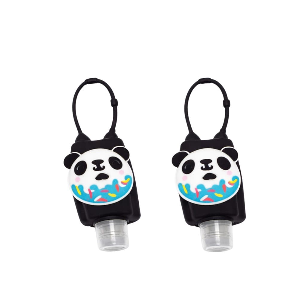 Kit 2un Porta Álcool Gel Infantil Silicone Personagens Crianças