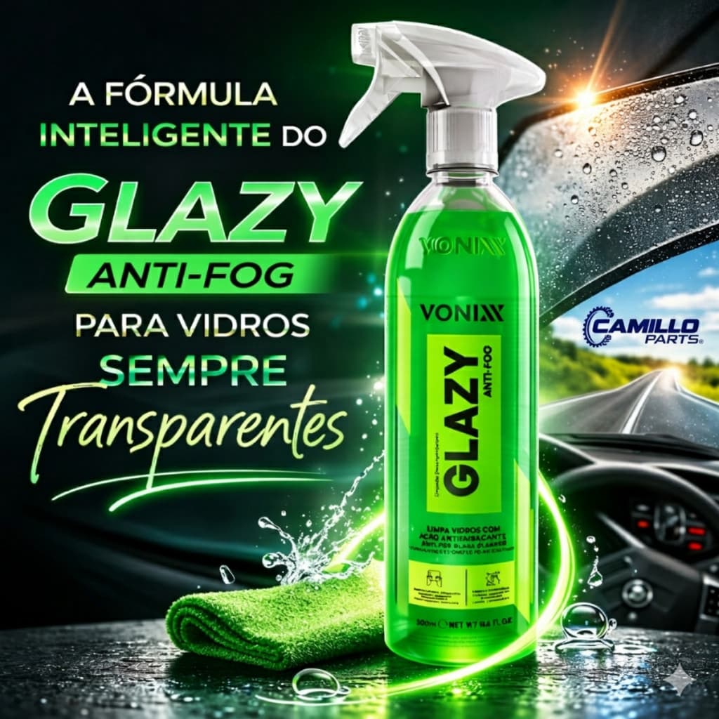 Glazy Anti Fog 500ml Anti Embacante Vonixx Limpa Vidros