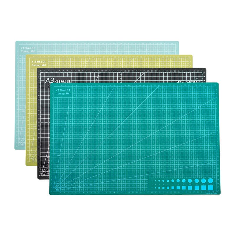 Placa de apoio A3 antiaderente com chave de escala Notebook grande feito à mão A2 Tábua de corte dupla face Corte de pub